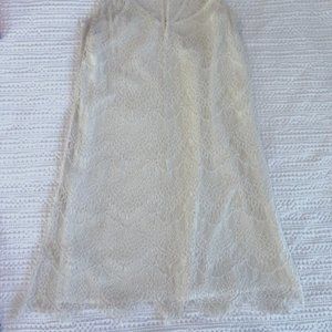 Cupcakes and Cashmere Cream White Lace Dress, Size Small